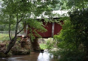 Greeneville - Campbell's Covered Bridge - from creek